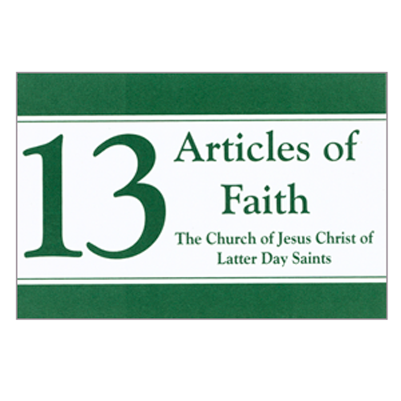 Articles of faith cards