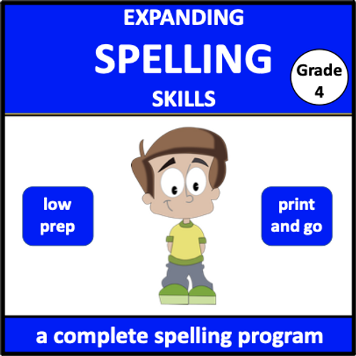 Bookmark spelling lists for lower elementary