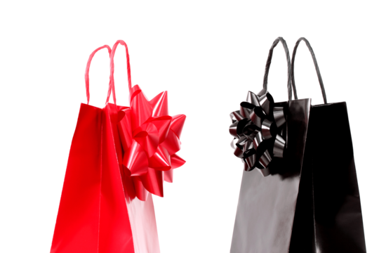 Two colorful shopping bag png transparent images free download vector files