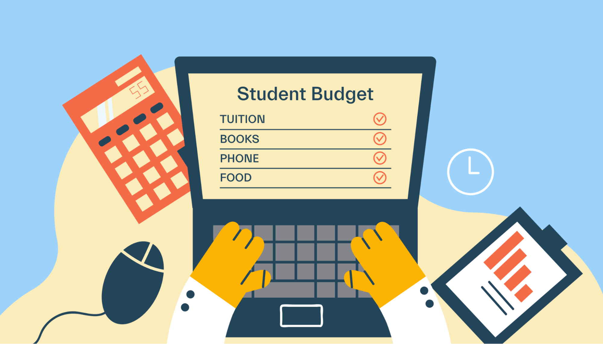 How to make a college student budget templates
