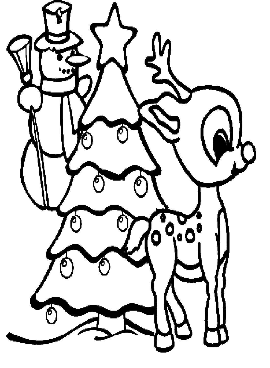 Rudolph coloring pages