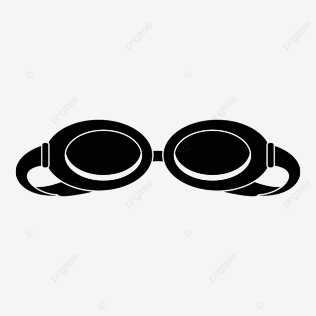 Swim silhouette vector png swim glasses icon simple vector activity logo strap png image for free download