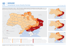 Ukraine humanitarian access severity overview as of october