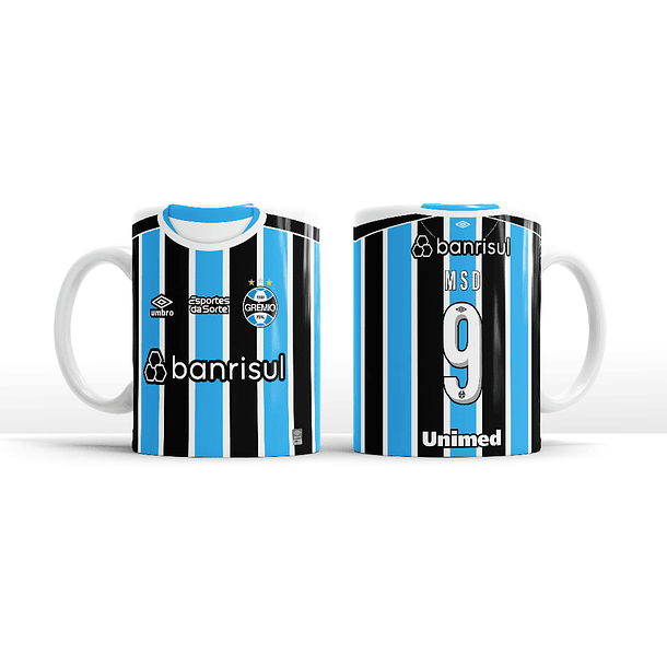 Arte caneca gremio arquivo editãvel pdf png