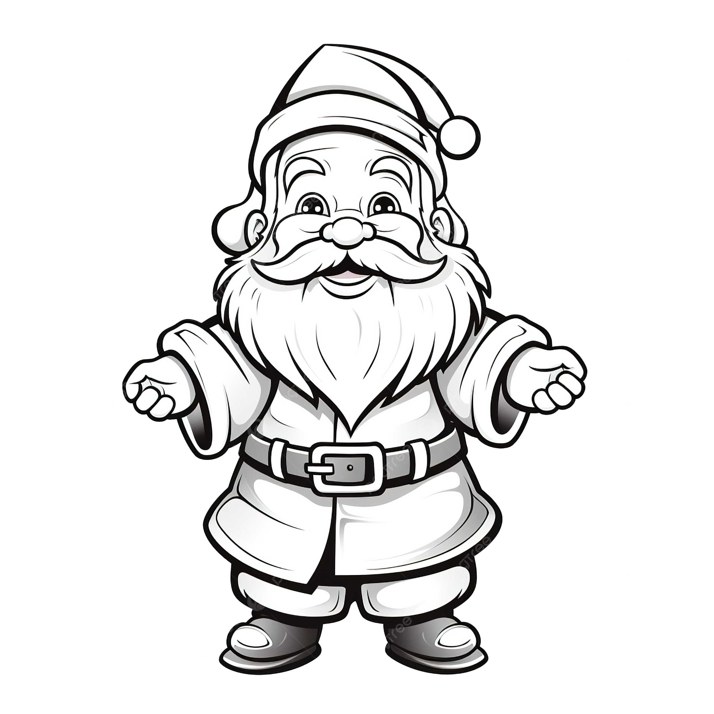 Santa clause outline png transparent images free download vector files