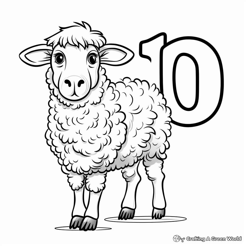 Number coloring pages