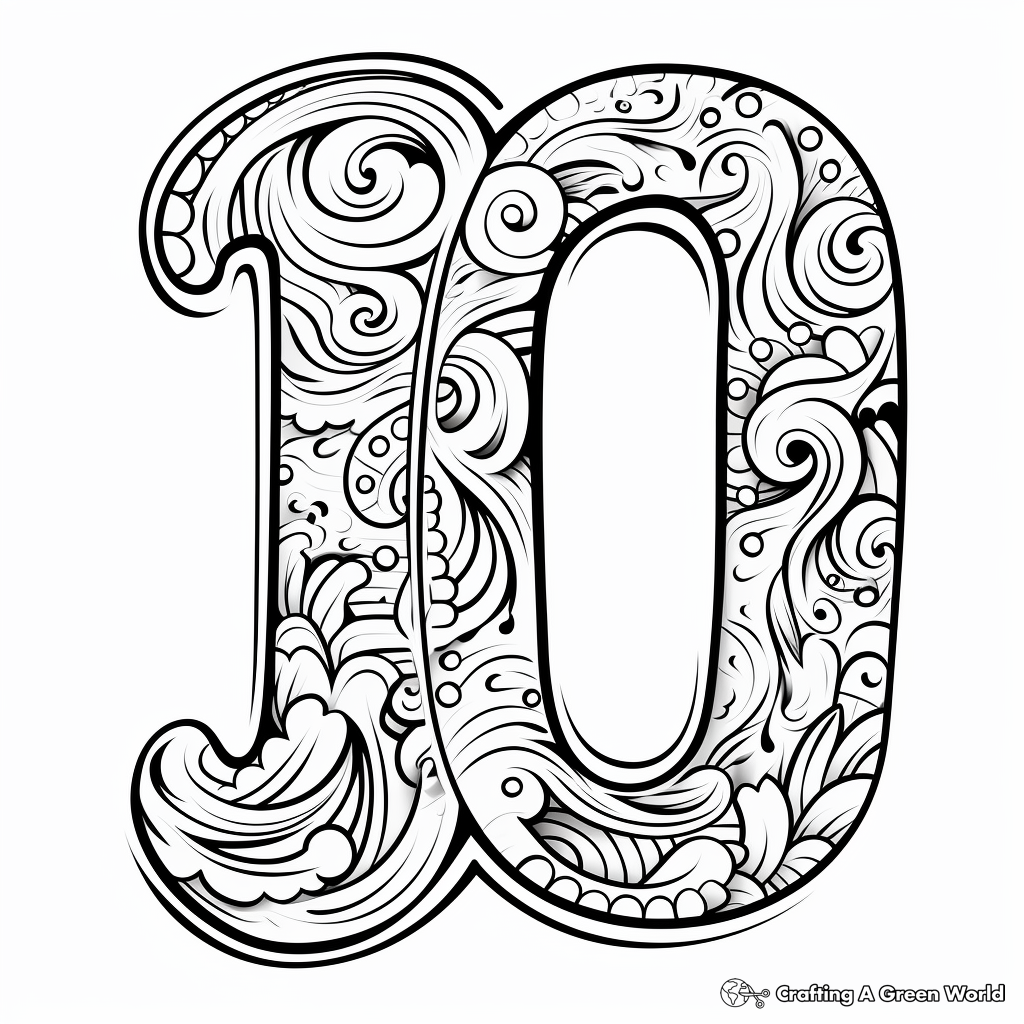 Number coloring pages