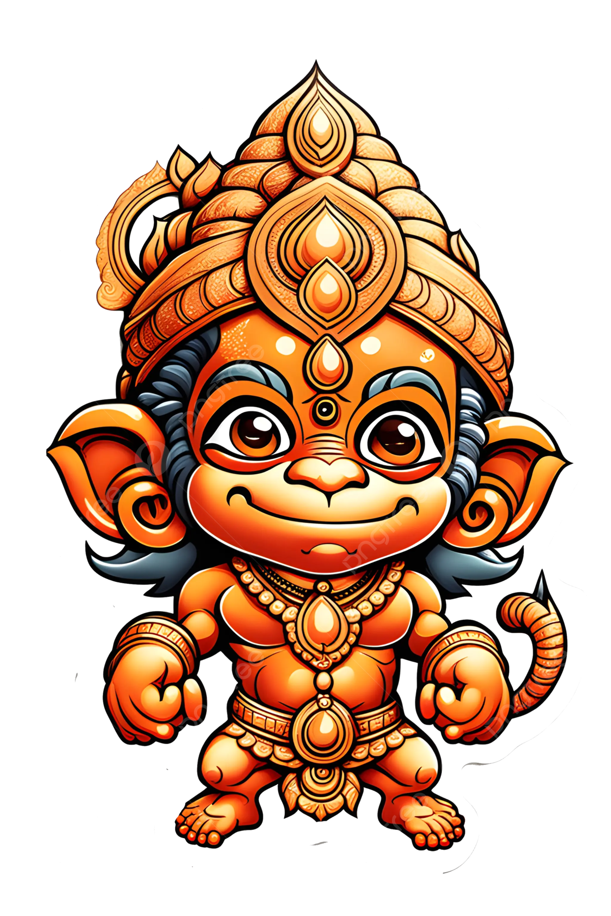 Cute jai bajrangi hanuman png transparent images free download vector files