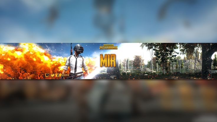 Create a youtube banner game of pubg cool in youtube banners youtube banner template banner