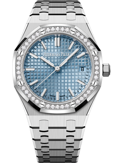 Audemars piguet royal oak steel light blue dial stzzst