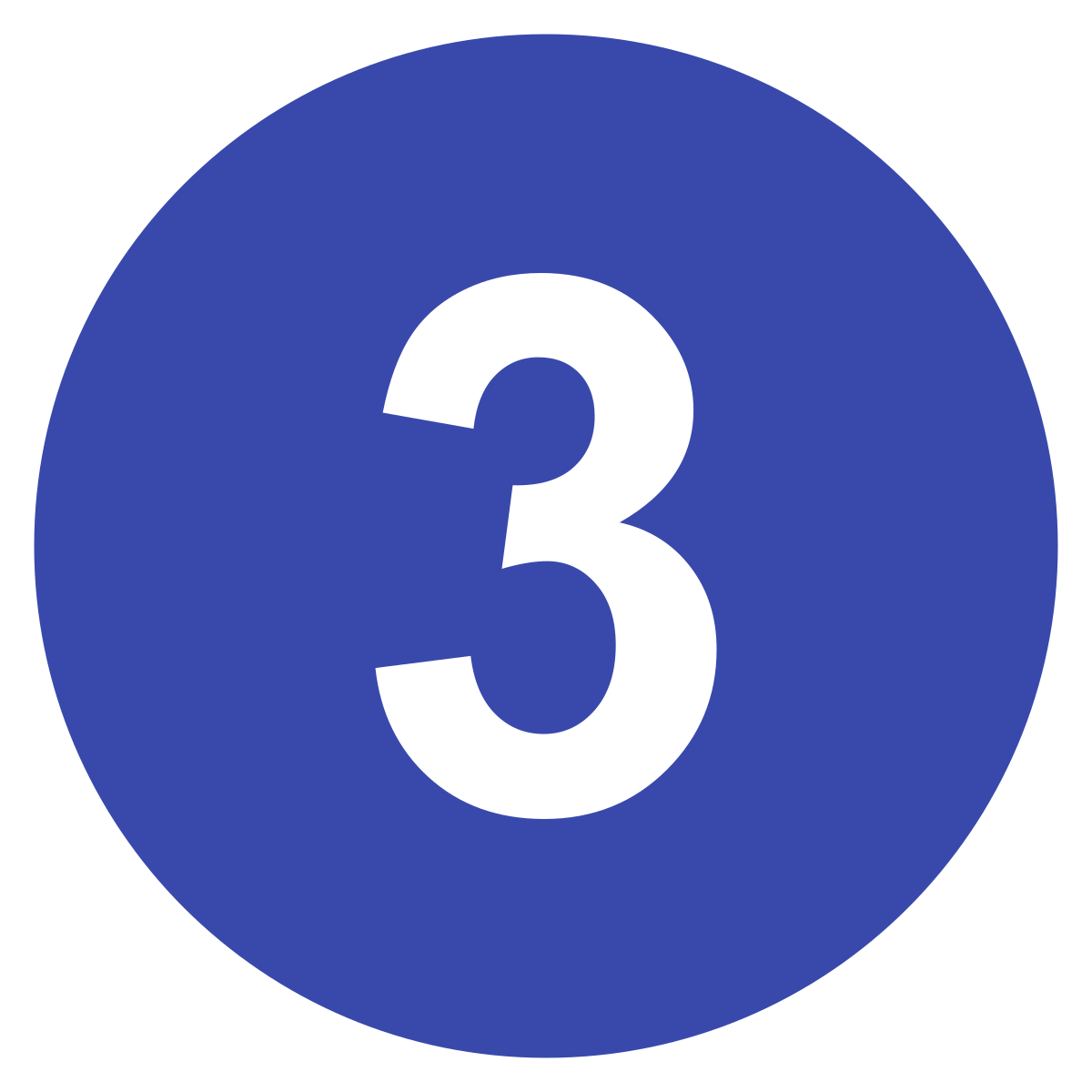 Fileeo circle indigo number