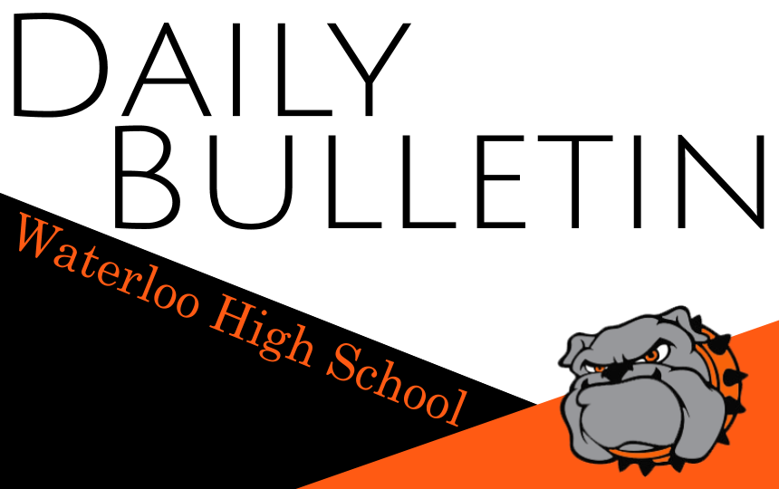 Daily bulletin waterloo high school