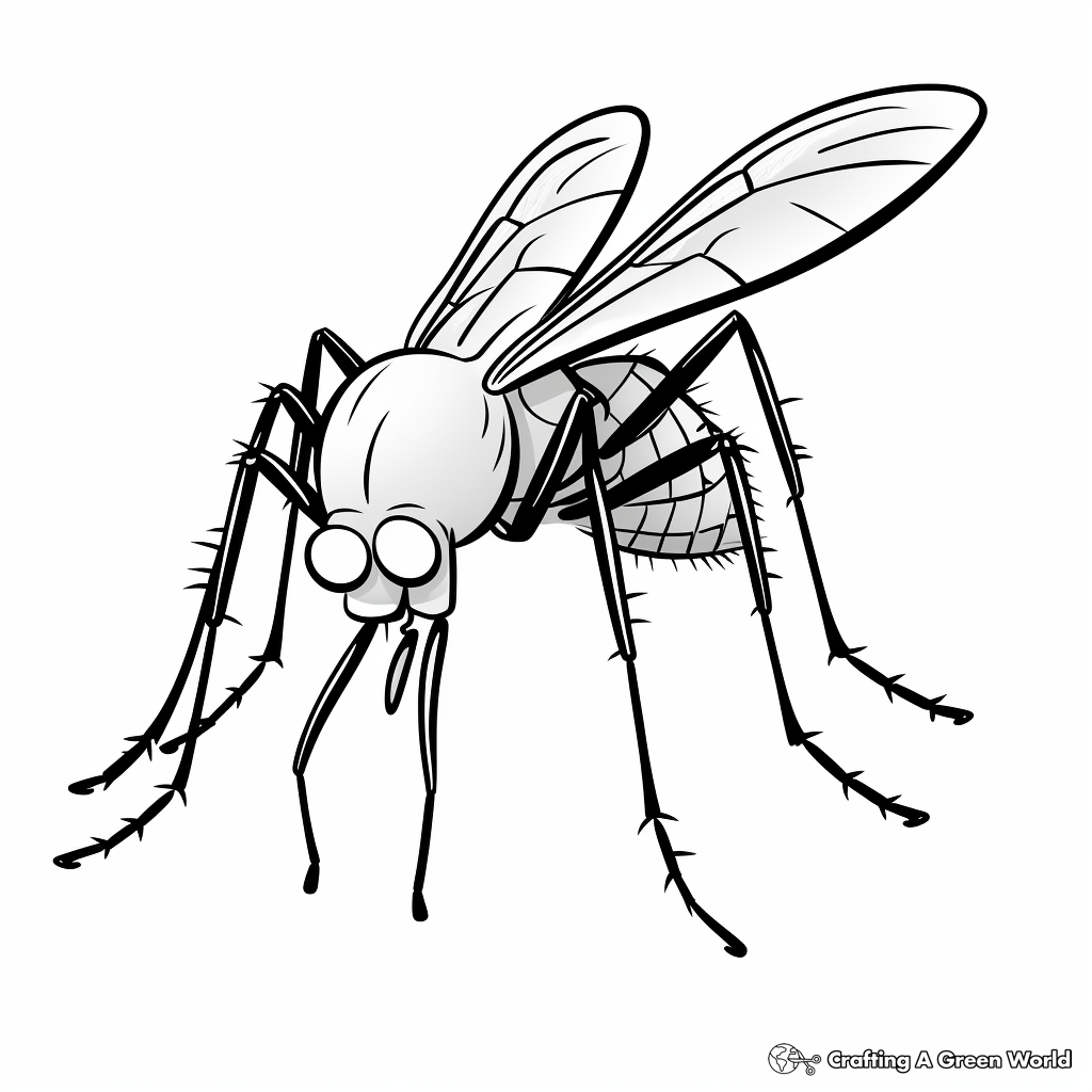 Mosquito coloring pages