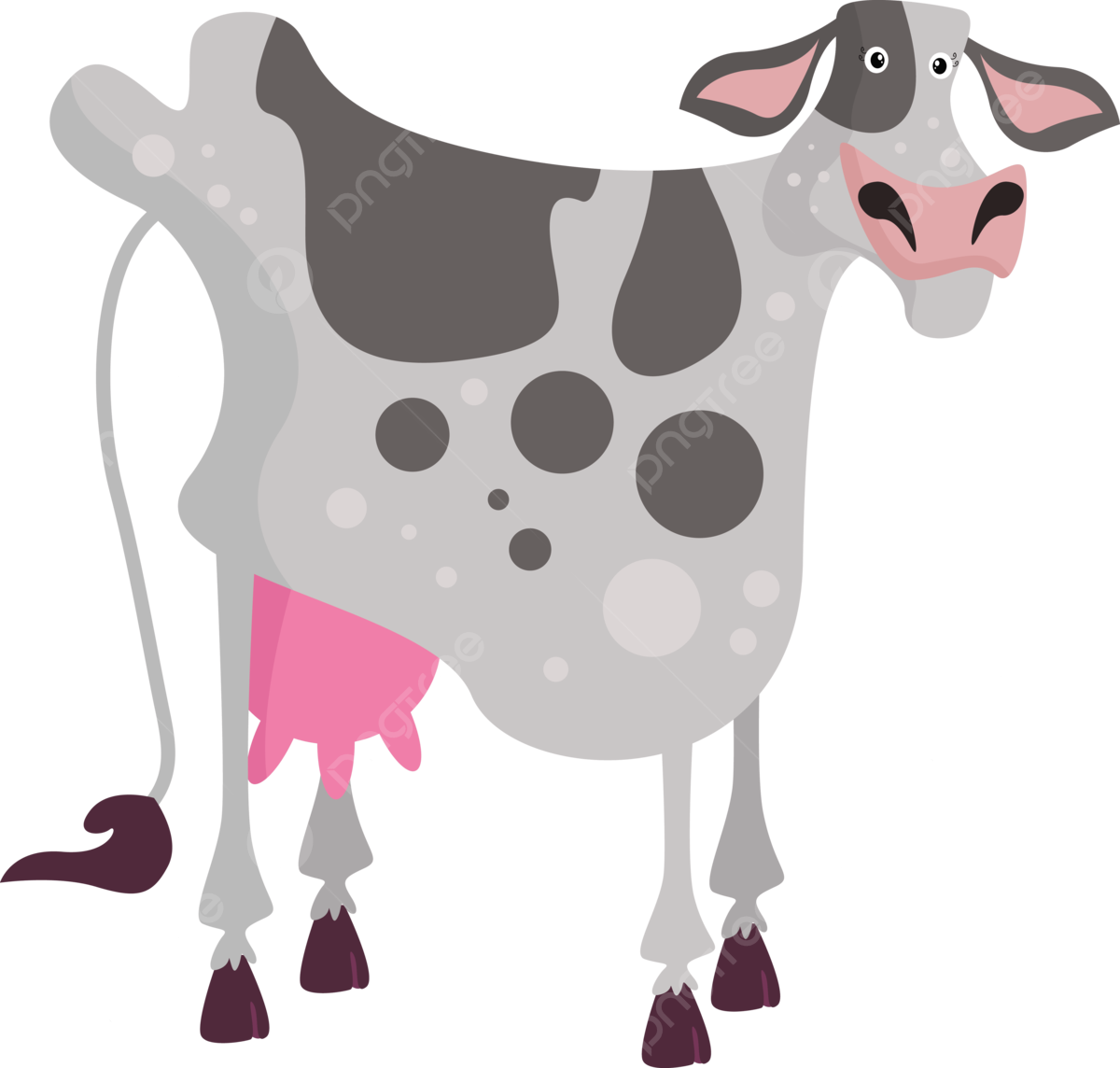 Cute cow cattle vector art png images free download on