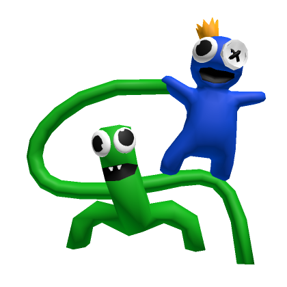 Blue and green rainbow friends roblox item