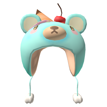 Blue ice cream bear hood ðµð roblox item