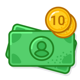 Ten dollar icons