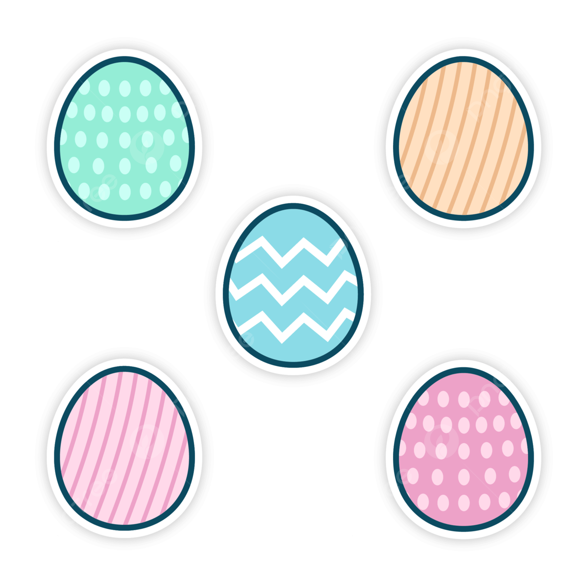 Easter egg vector art png images free download on