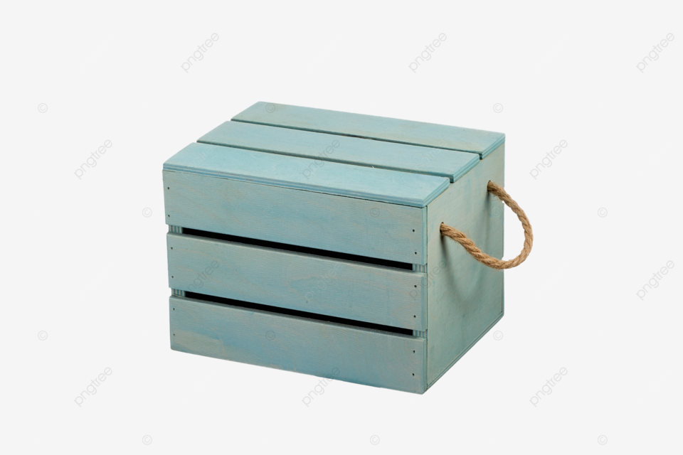 A turquoise storage box with a lid made of wood on a pack casket brown png transparent image and clipart for free download