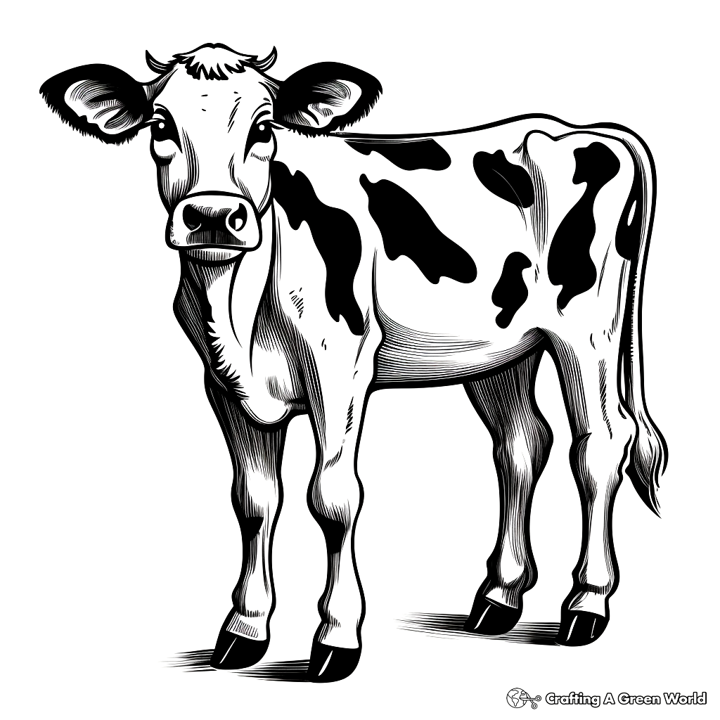 Cow coloring pages