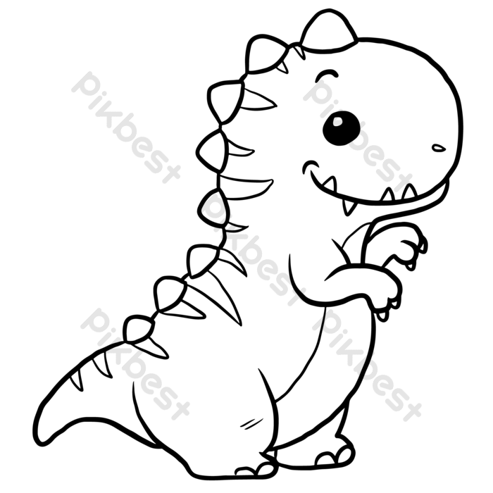 Dinosaur cartoon cute animal vector png images eps free download