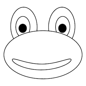 Frog outline png