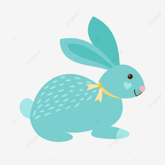 Cute easter bunny vector png images cute easter blue bunny white bunny rabbit png image for free download