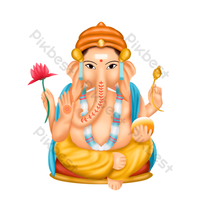 Ganesh chaturthi indian elephant png images psd free download