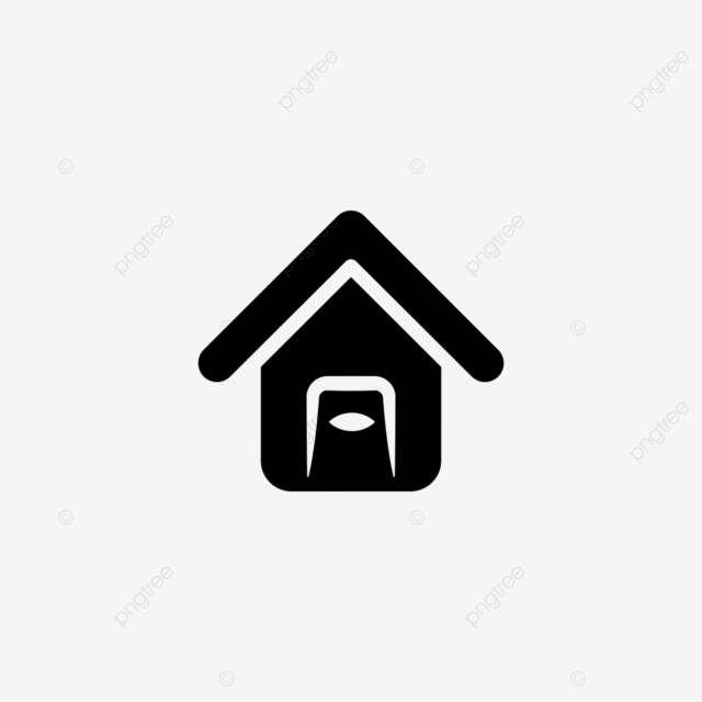 Template material silhouette png transparent home icon design vector template homepage site construction png image for free download