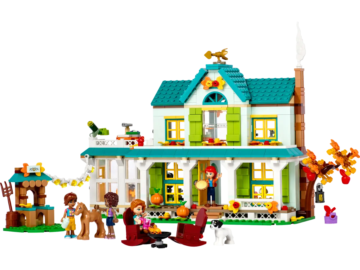 Lego friends autumns house dolls house playset with accessories toy horse mia mini