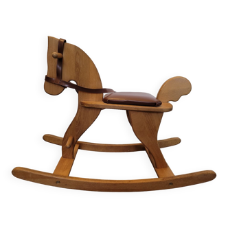 Vintage curated send hand rocking horse