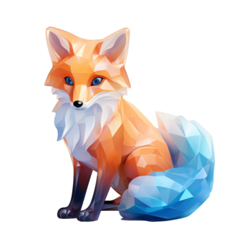 D fox png transparent images free download vector files