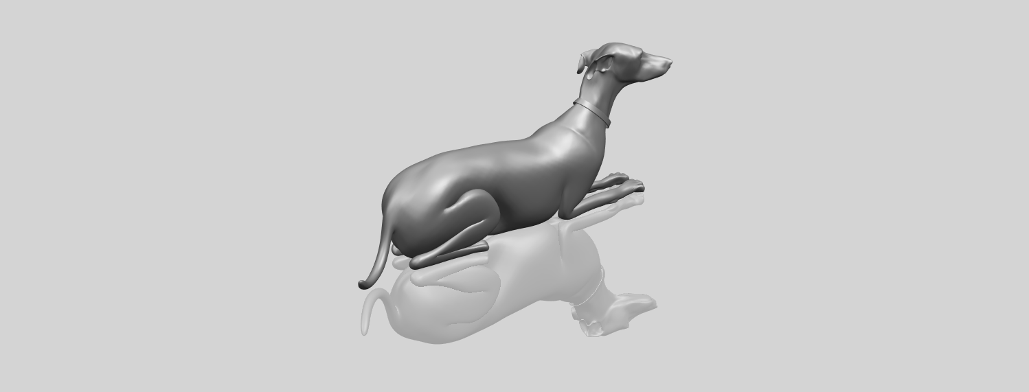 Skinny dog d print model in audio