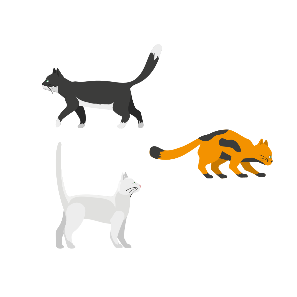 Free cat vectors