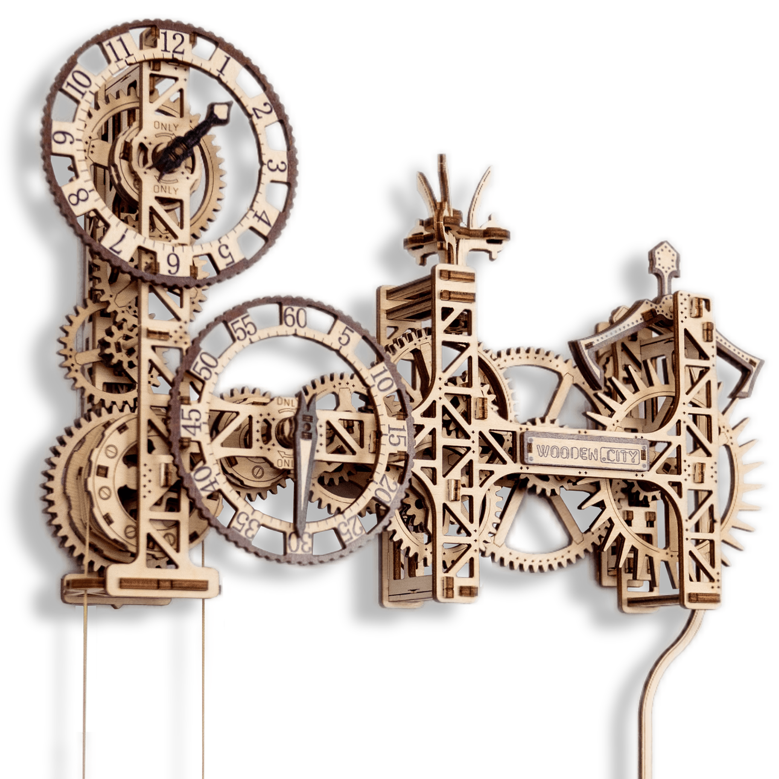 Steampunk wall clock by woodencity