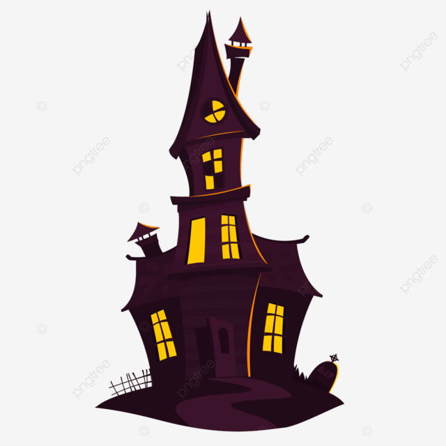 Halloween haunted house clipart transparent background happy halloween old haunted house isolated on a white background ominous tree design png image for free download