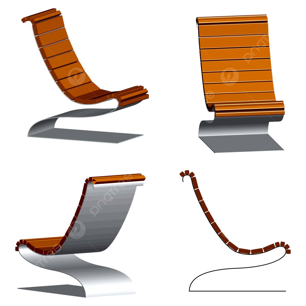 D chair png vector psd and clipart with transparent background for free download