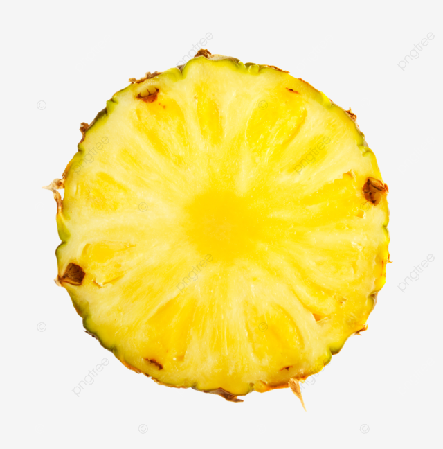 Slice of pineapple juicy ripe section food png transparent image and clipart for free download