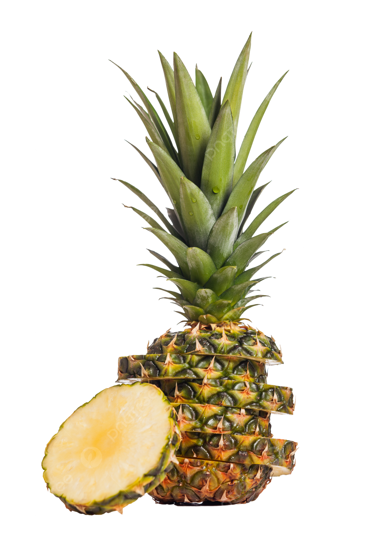 Close up of pineapple png transparent images free download vector files