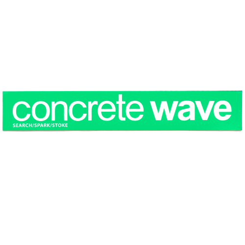 Concrete wave magazine search spark stoke nos stickers x green