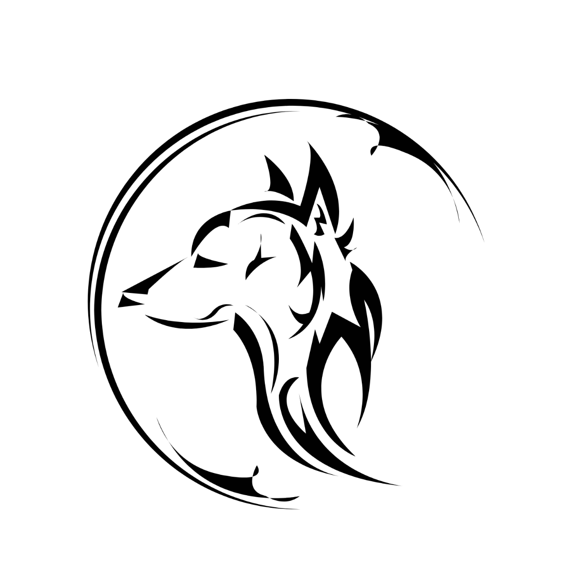 Free wolf vector