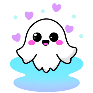 Download fun and playful ghost sticker for home decoration png online