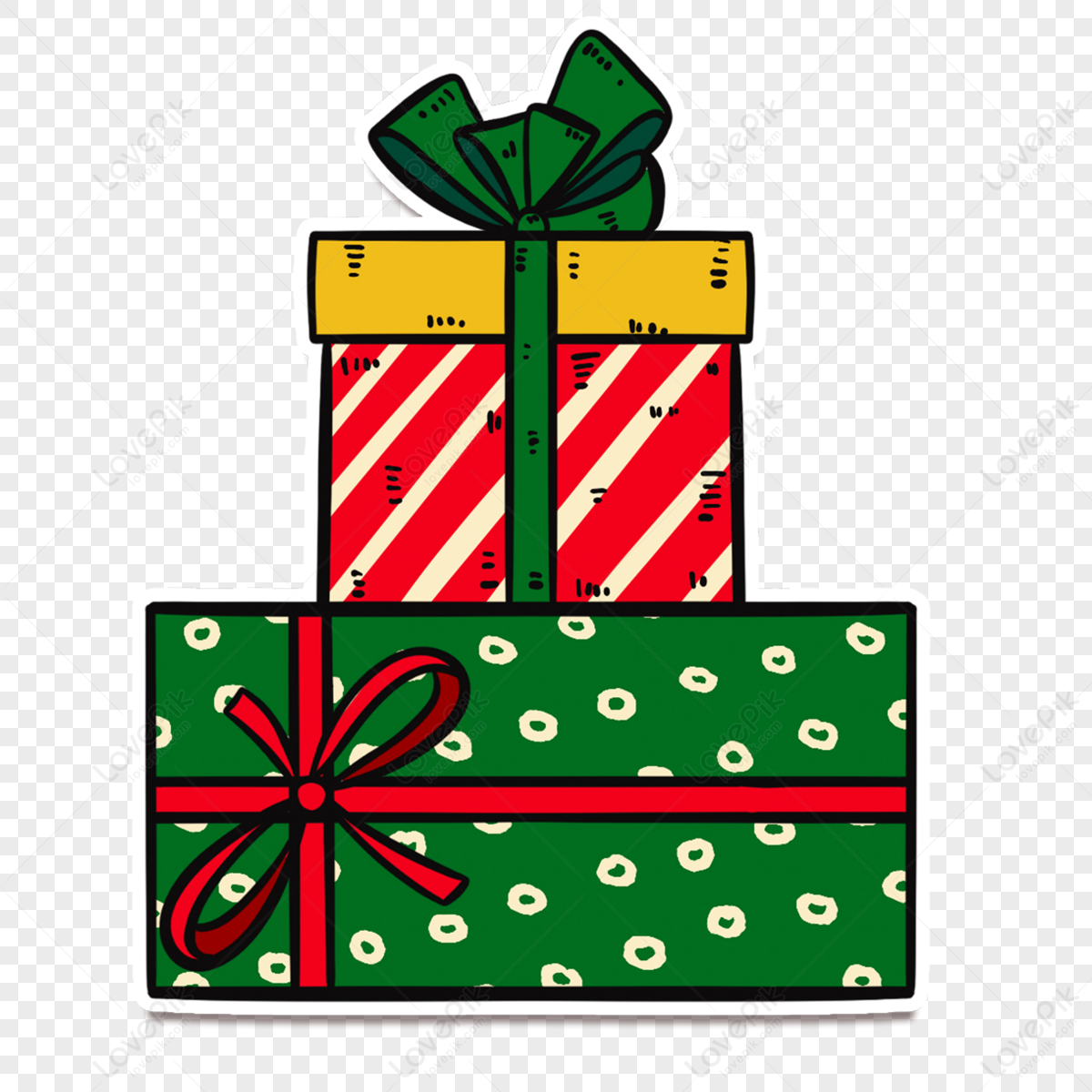 Stacked gift box png images with transparent background free download on