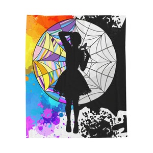 Wednesday addams throw blanket