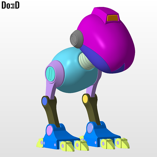 Mouser robot from teenage mutant ninja turtles d model project