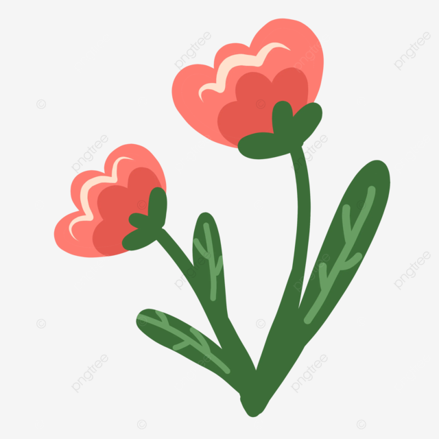 Cute flowers illustration cute flower illustration png transparent clipart image and psd file for free download