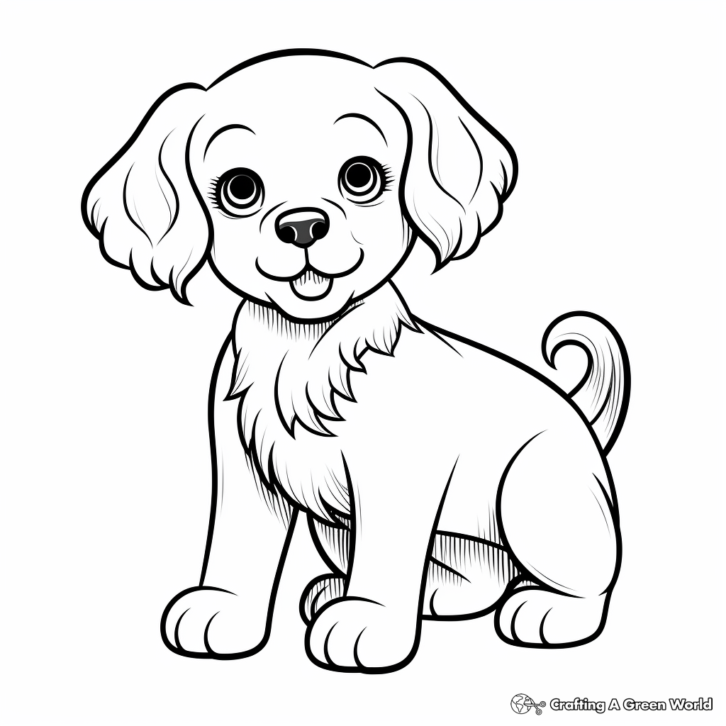 Cavalier king charles spaniel coloring pages