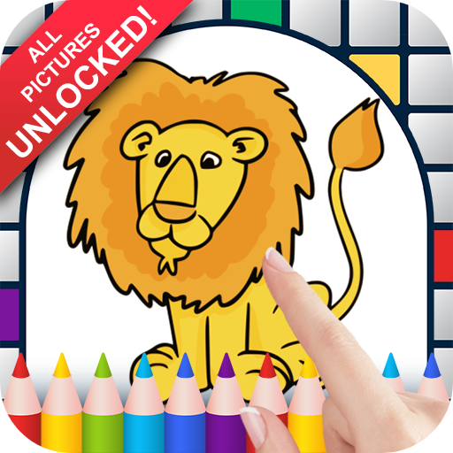 Lions color by number