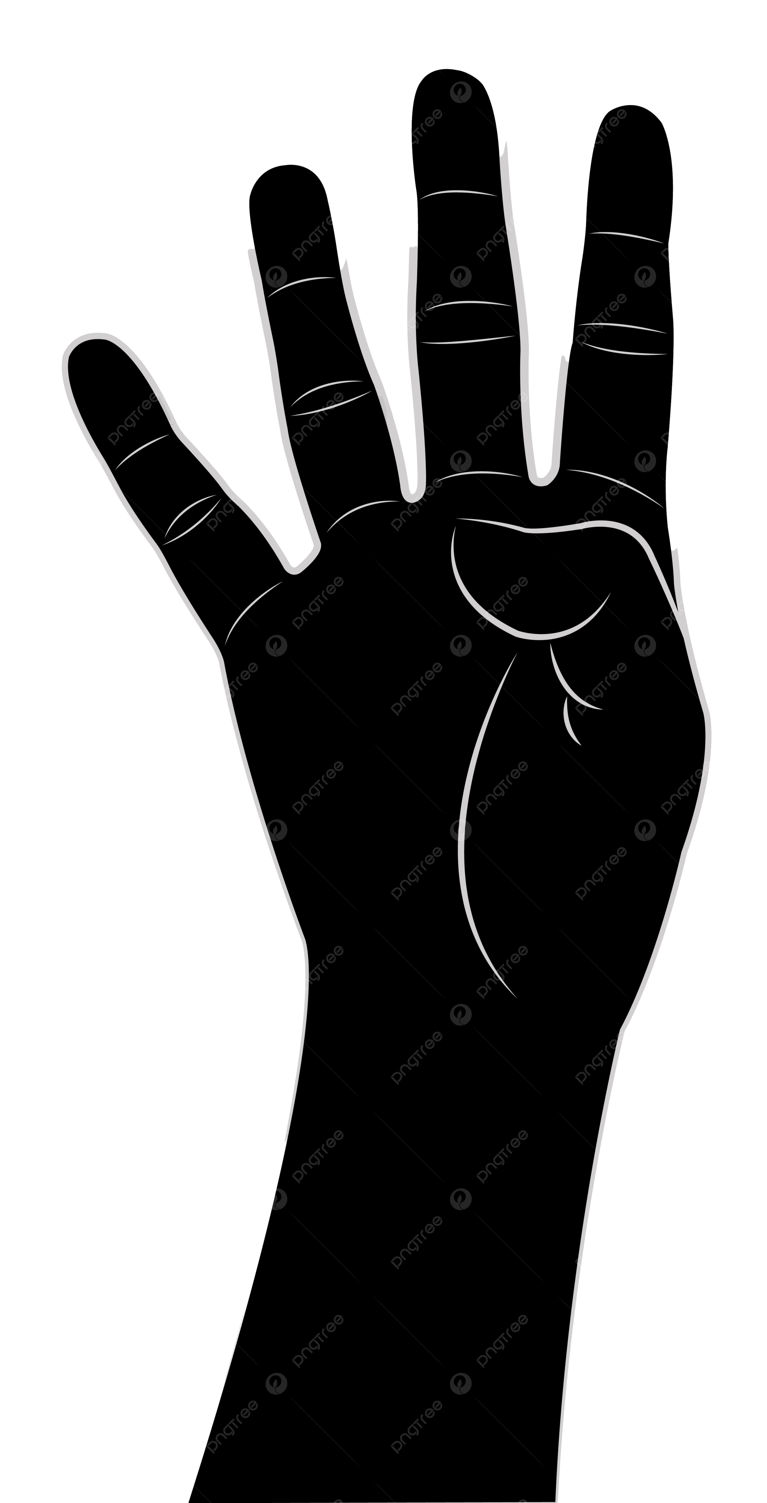 Four fingers png transparent images free download vector files