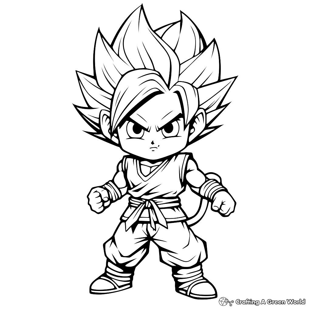 Goku coloring pages